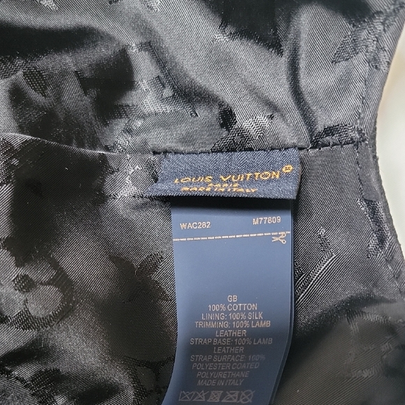 Louis Vuitton Black Cap with Gold Emblem - Picture 5 of 5